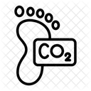 Carbon Footprint Carbon Dioxide Climate Change Icon