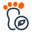Carbon Footprint Emissions Climate Icon