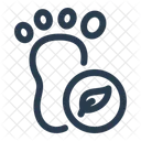 Carbon Footprint Emissions Climate Icon