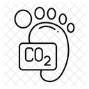 Carbon Footprint Icon