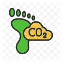Carbon Footprint  Icon