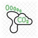 Carbon Footprint Carbon Dioxide Climate Change Icon