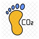 Carbon Footprint Carbon Dioxide Climate Change Icon