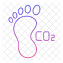 Carbon Footprint Carbon Dioxide Climate Change Icon