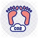 Carbon Footprint Carbon Footprint Icon
