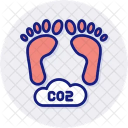 Carbon footprint  Icon