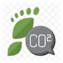 Carbon Footprint Carbon Footprint Carbon Dioxide Icon