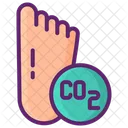 Carbon Footprint Carbon Footprint Carbon Dioxide Icon