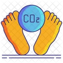 Carbon Footprint Footprint Man Footprint Icon