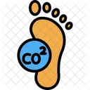 Carbon Footprint Icon