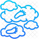 Carbon Footprint Footprint Climate Icon
