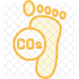 Carbon footprint  Icon