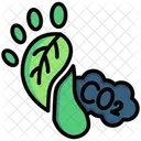 Carbon Footprint  Icon