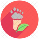 Carbon footprint  Icon