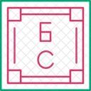 Carbon Atomic Number Nonmetal Icon
