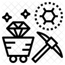 Carbon Mine Diamond Icon