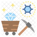 Carbon Mine Diamond Icon