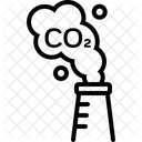 Carbon Emission Factory Icon