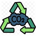 Carbon Neutral Pollution Carbon Credit Icône