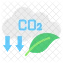 Emissions Climate Footprint Icon