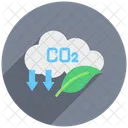 Emissions Climate Footprint Icon