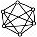 Carbon Structure Geometric Pattern Graphene Technology Icon