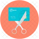 Card Scissor Bankruptcy Icon