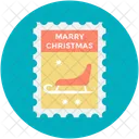 Card Greetings Sledge Icon