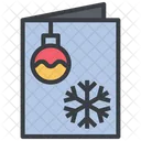 Christmas Card Decoration Icon