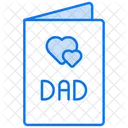Card Fathers Day Dad Icon