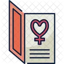 Card Greeting Female Symbol Icon