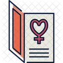Card Greeting Female Symbol Icon