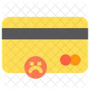 Sad Card Balance Low Balance Icon