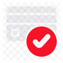 Card Approve Verified Account Icon