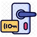 Card Key Card Access Lock Icon