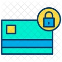 Card Lock Secure Card Protected Card Icon