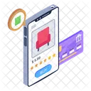 Card Payment Eshopping Mobile Shopping Icon