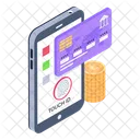 Online Transaction Card Payment Digital Payment Icon