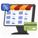 Online Payment Discount Card Payment Epay Icon