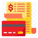 Card Payment Bill Receipt Icon