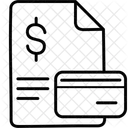 카드 영수증  아이콘