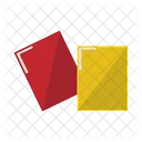 Card red with yellow  Icon