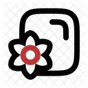 Card with Flower  Icon