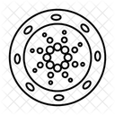 Cardano Coin Cryptocurrency Icon
