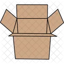 Cardboard Box Opened Cardboard Box Cardboard Icon