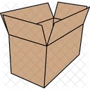 Cardboard Box Opened Cardboard Box Cardboard Icon