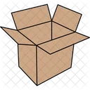 Cardboard Box Opened Cardboard Box Cardboard Icon