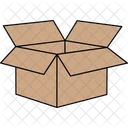 Cardboard Box Opened Cardboard Box Cardboard Icon