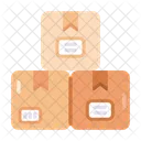 Cardboard Boxes Carton Boxes Relief Boxes Icon