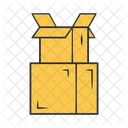 Cardboard Boxes Pile  Icon